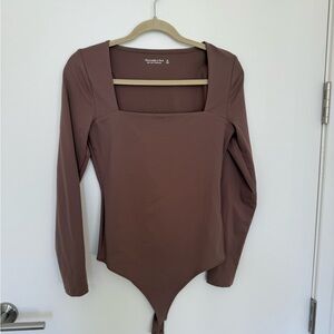 Abercrombie & Fitch Brown Fitted Bodysuit
